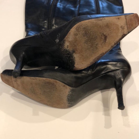 STUART WEITZMAN Leather Stiletto Boots - Picture 3 of 4
